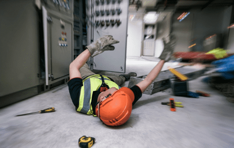 A worker who fell at work